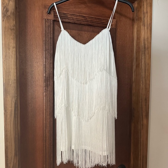 TCEC white mini flapper dress brand new no tags no flaws - Picture 1 of 3
